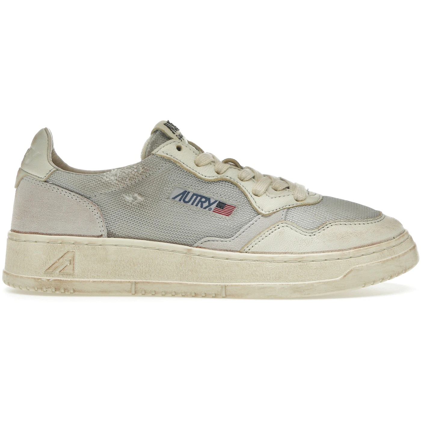 Autry Medalist Leather Low Grey White Super Vintage 1 Autry Medalist Leather Low Grey White Super Vintage 3