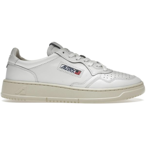 Autry Medalist Leather Low White