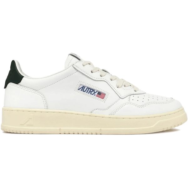 Autry Medalist Leather Low White Mountain
