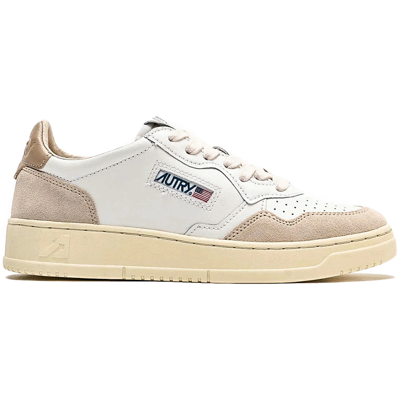 Autry Medalist Leather Low White Pepper (Womens) 1 Autry Medalist Leather Low White Pepper Womens 1