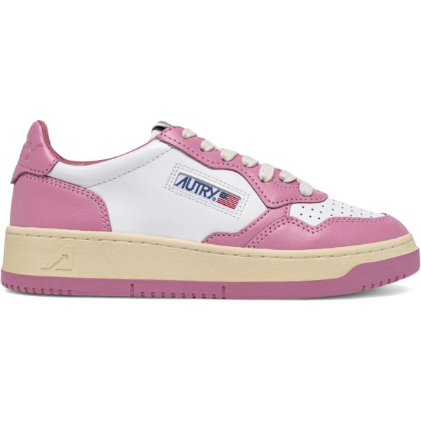 Autry Medalist Leather Low White Polignac