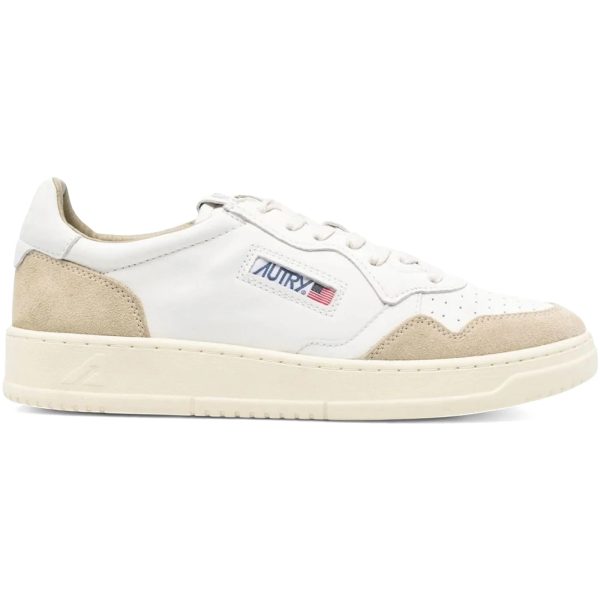 Autry Medalist Leather Low White Sponge