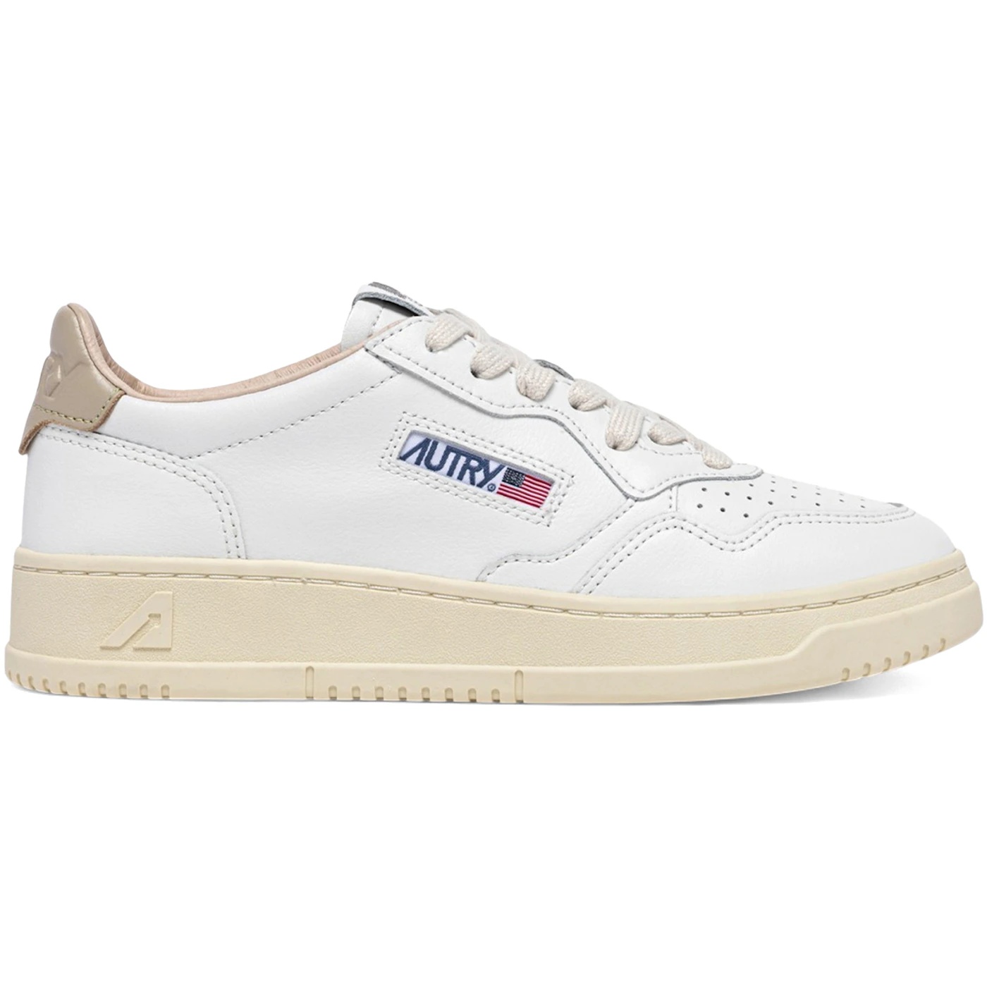 Autry Medalist Leather Low White Tidal Foam (Womens) 3 Autry Medalist Leather Low White Tidal Foam (Womens)