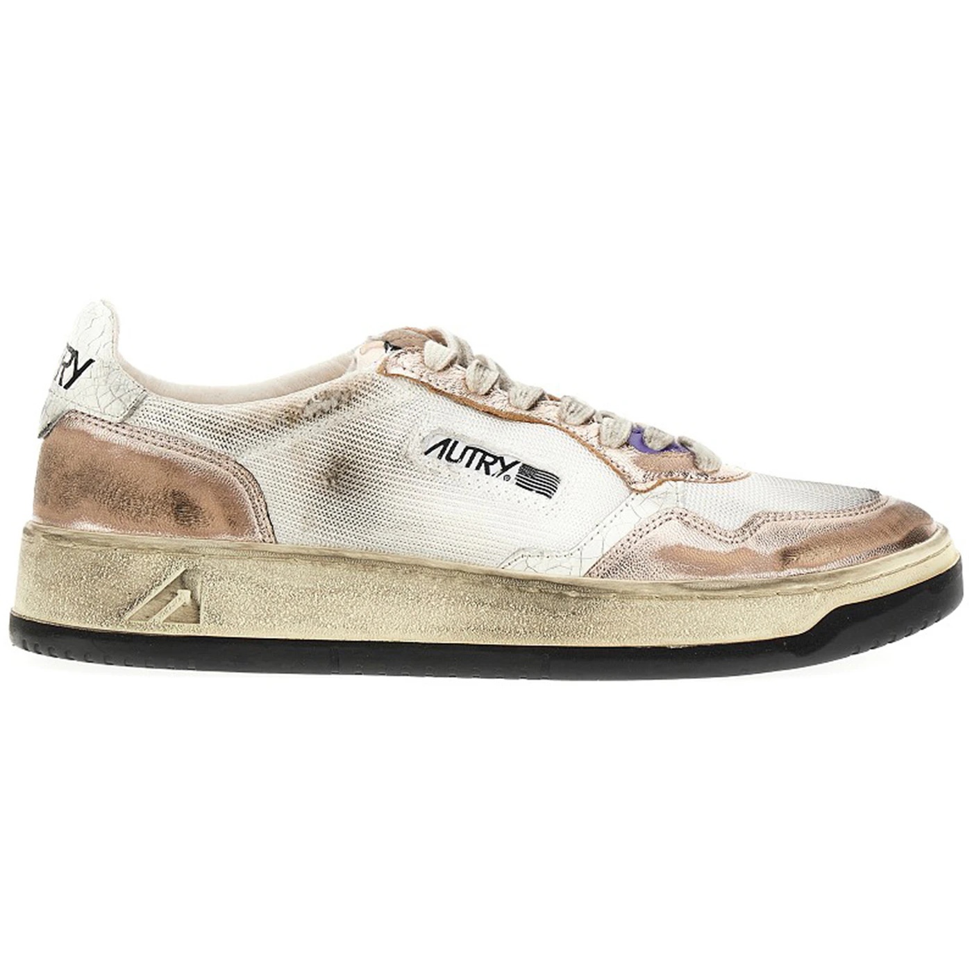 Autry Medalist White Pink Suede 1