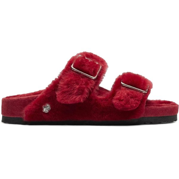 Birkenstock 1774 Arizona Shearling Red