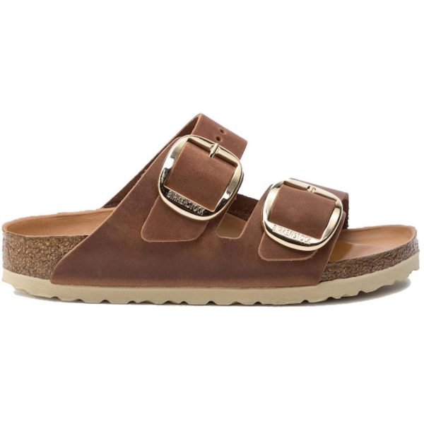 Birkenstock Arizona Big Buckle Oiled Leather Cognac (Womens)