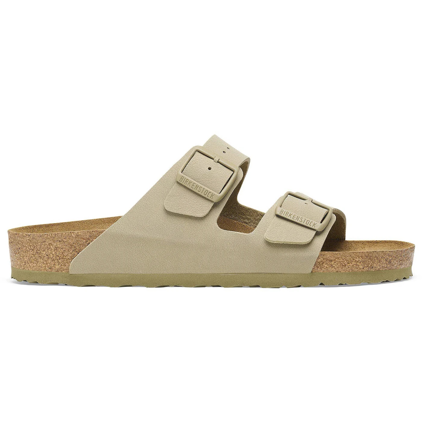 Birkenstock Arizona Birko-Flor Faded Khaki 2 Birkenstock Arizona Birko Flor Faded Khaki 1