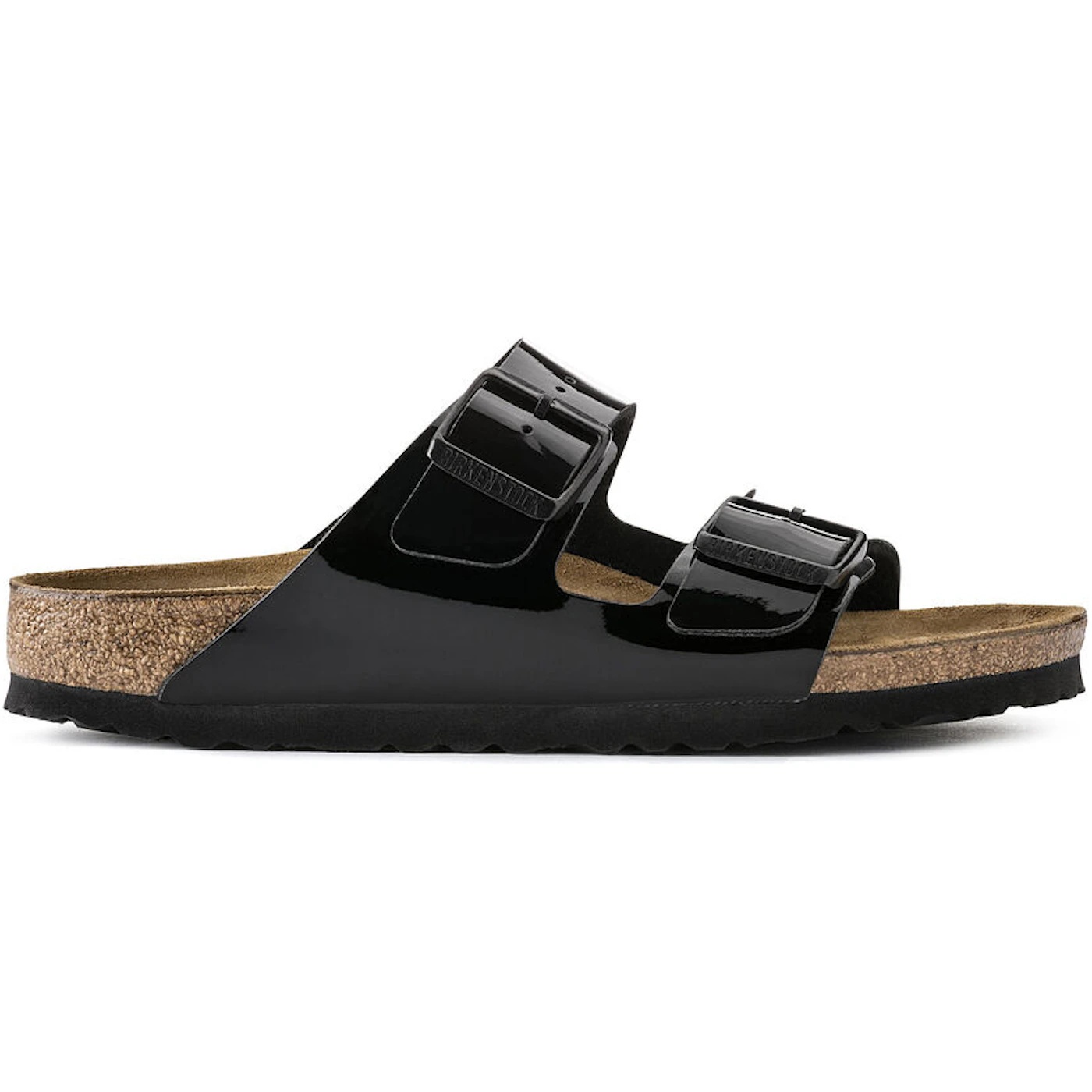 Birkenstock Arizona Birko-Flor Patent Black (Womens) 2 Birkenstock Arizona Birko Flor Patent Black Womens 1