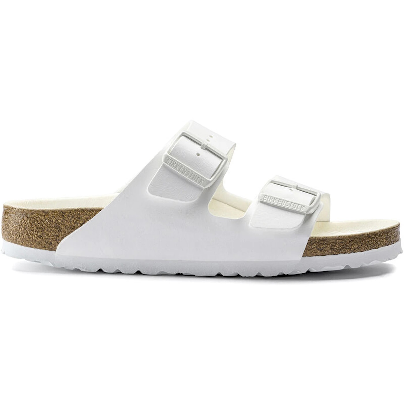 Birkenstock Arizona Birko-Flor Triple White (Womens) 3 Birkenstock Arizona Birko-Flor Triple White (Womens)