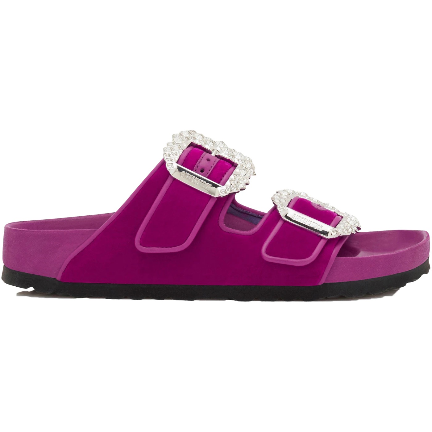 Birkenstock Arizona Manolo Blahnik Fuchsia Velvet 1 Birkenstock Arizona Manolo Blahnik Fuchsia Velvet 2