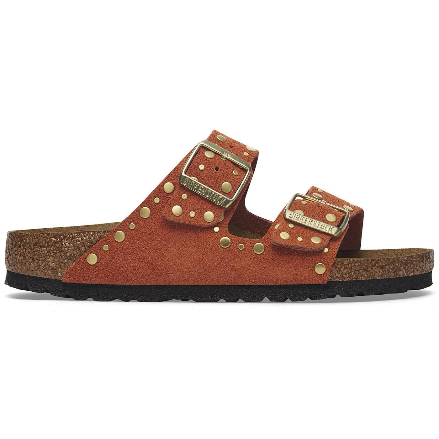 Birkenstock Arizona Rivets Suede Dark Rust 2 Birkenstock Arizona Rivets Suede Dark Rust 1