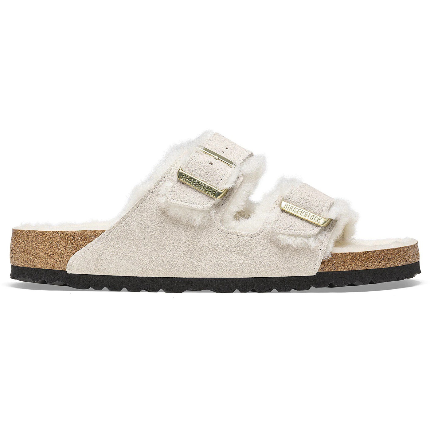 Birkenstock Arizona Shearling Antique White 2 Birkenstock Arizona Shearling Antique White 1