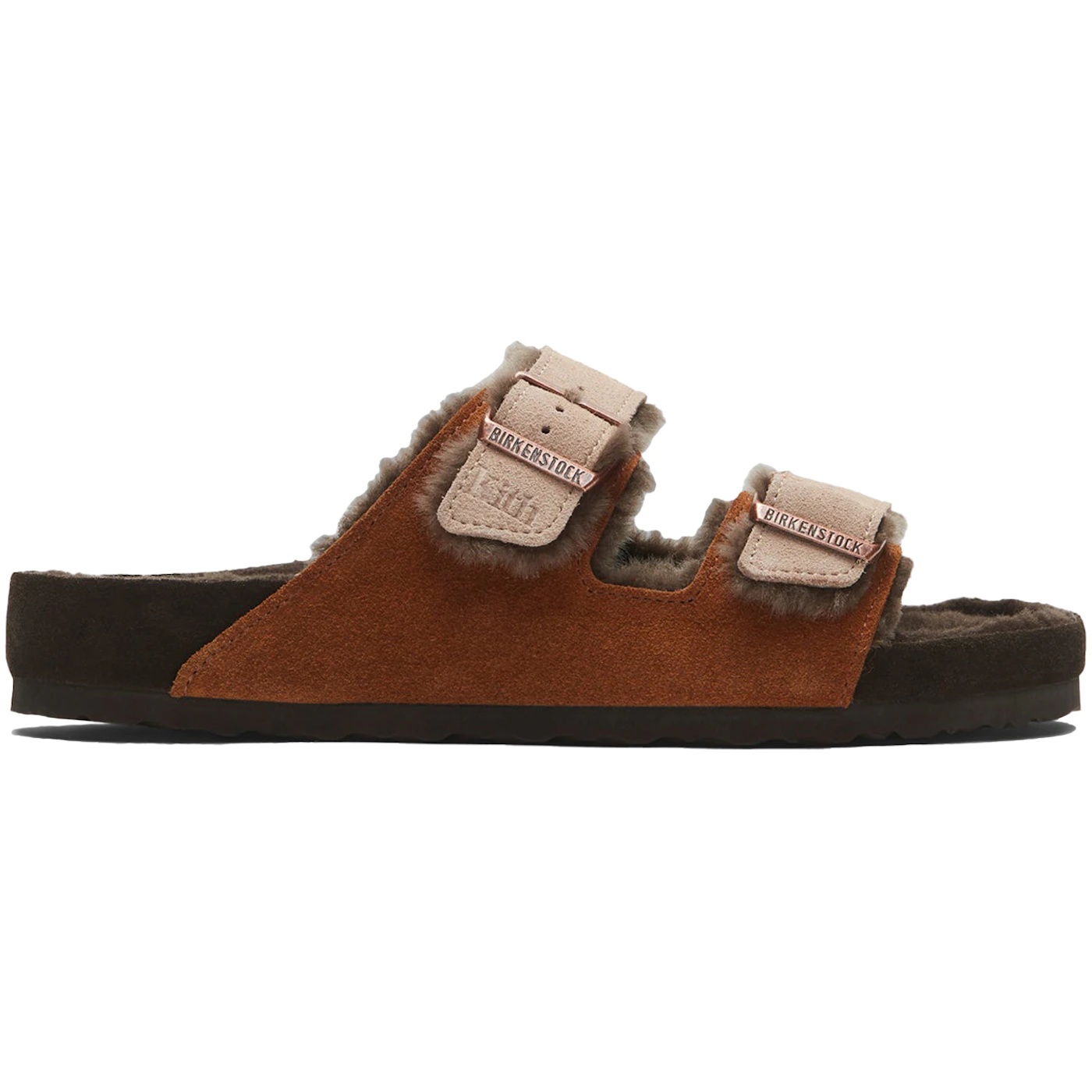 Birkenstock Arizona Shearling Kith Mink Dark Brown 2