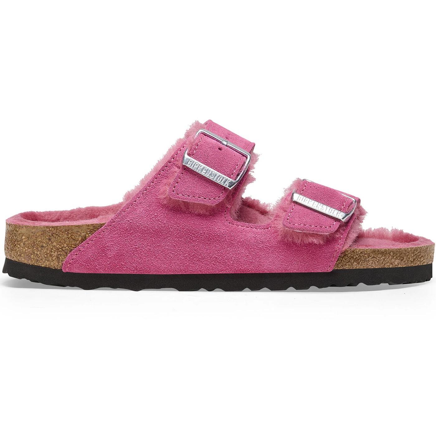 Birkenstock Arizona Shearling Suede Fuchsia Tulip 2