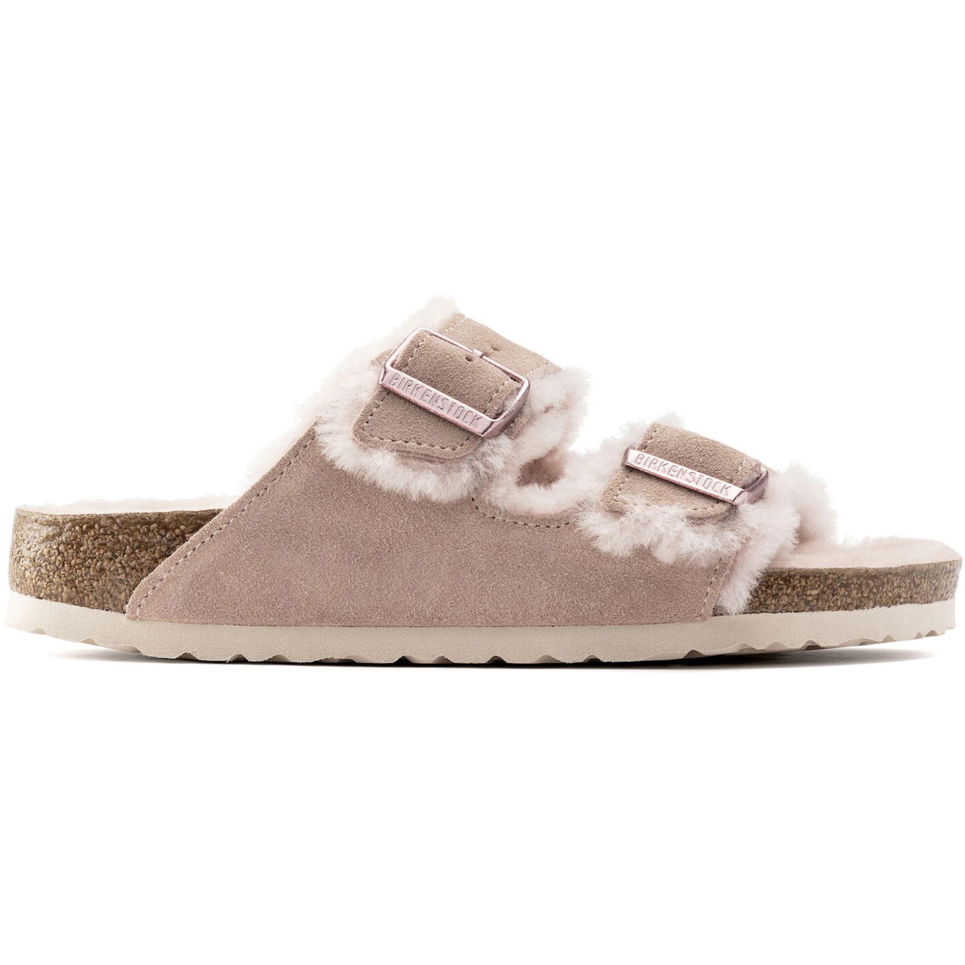 Birkenstock Arizona Shearling Suede Light Rose 1 Birkenstock Arizona Shearling Suede Light Rose 3