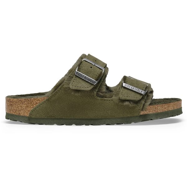 Birkenstock Arizona Shearling Suede Thyme
