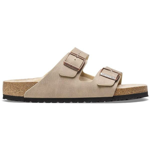 Birkenstock Arizona Shearling Synthetics Desert Dust Gray Taupe
