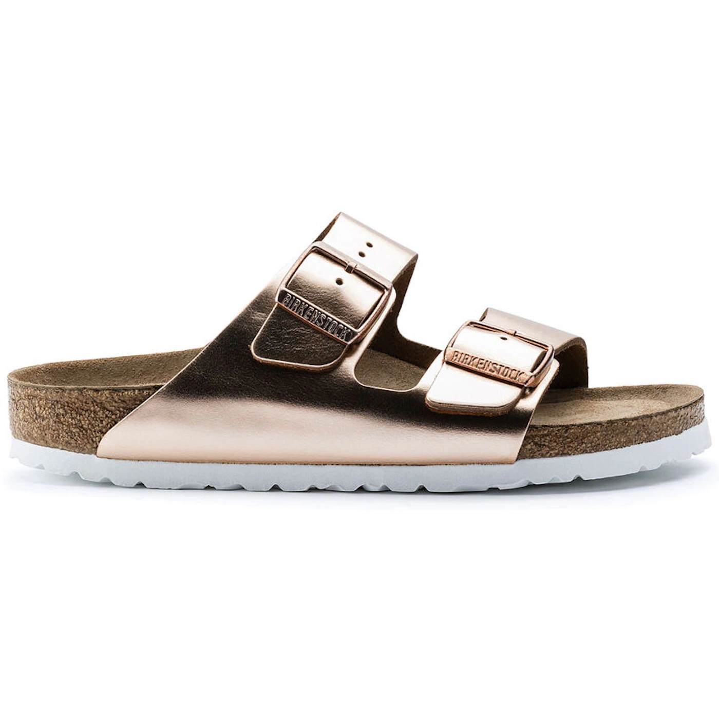 Birkenstock Arizona Soft Footbed Leather Metallic Copper (Womens) 1 Birkenstock Arizona Soft Footbed Leather Metallic Copper Womens 3