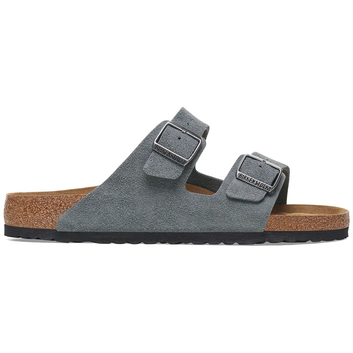 Birkenstock Arizona Soft Footbed Suede Leather Basalt Grey 2 Birkenstock Arizona Soft Footbed Suede Leather Basalt Grey 3