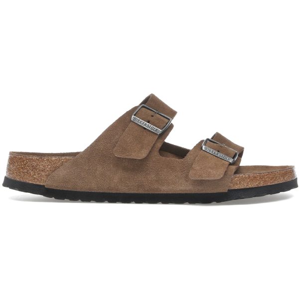 Birkenstock Arizona Soft Footbed Suede Leather Dark Tea Tonal
