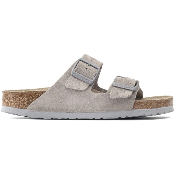Birkenstock Arizona Soft Footbed Suede Stone Coin