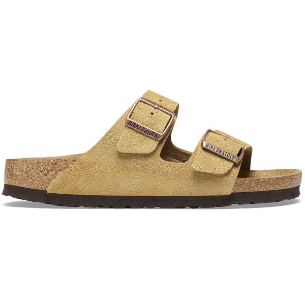 Birkenstock Arizona Suede Leather Latte Cream