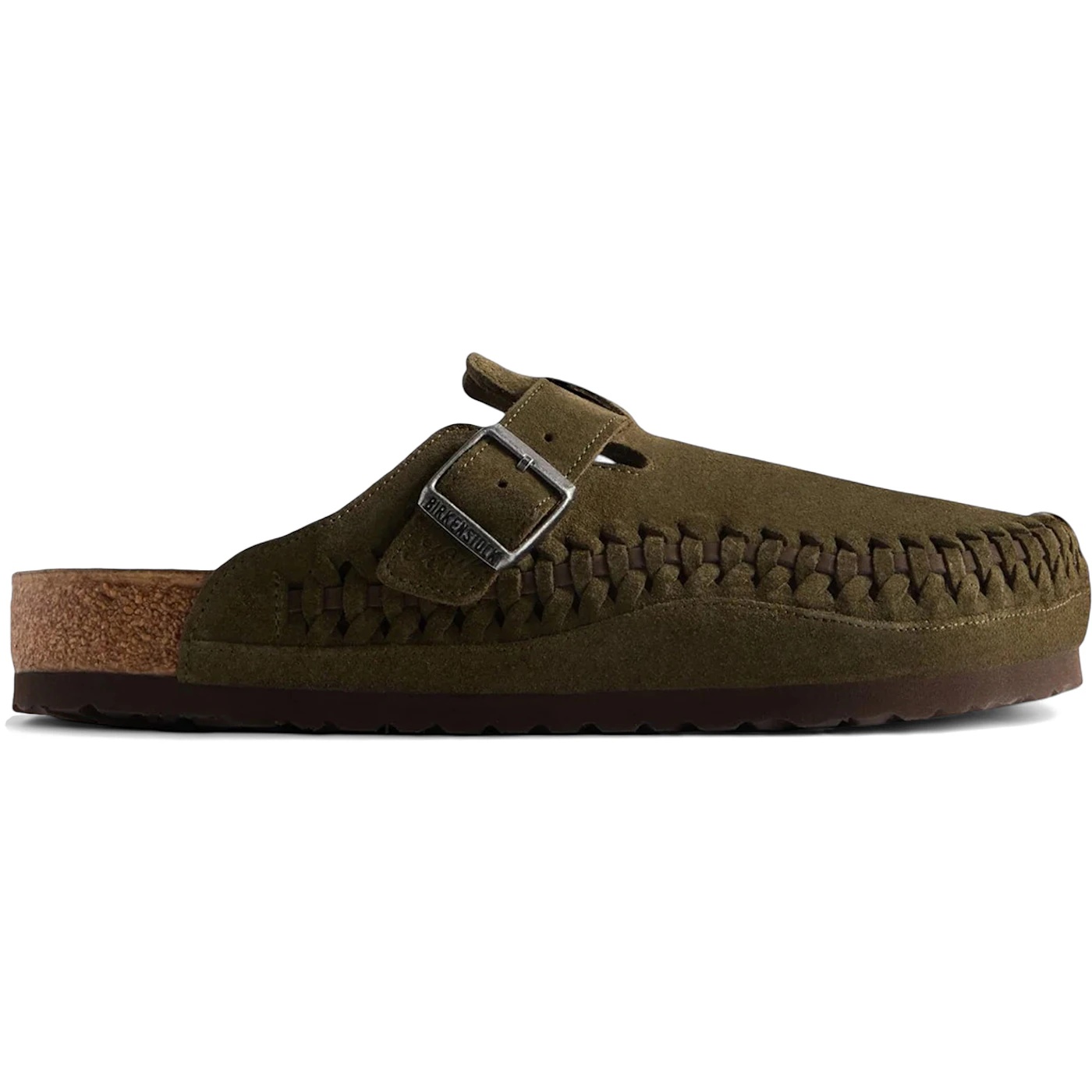 Birkenstock Boston Braided Suede Kith Thyme (Narrow Fit) (Womens) 1 Birkenstock Boston Braided Suede Kith Thyme Narrow Fit Womens 3