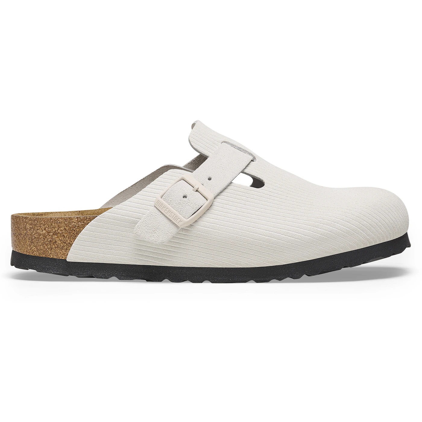 Birkenstock Boston Embossed Corduroy Suede Antique White 3 Birkenstock Boston Embossed Corduroy Suede Antique White