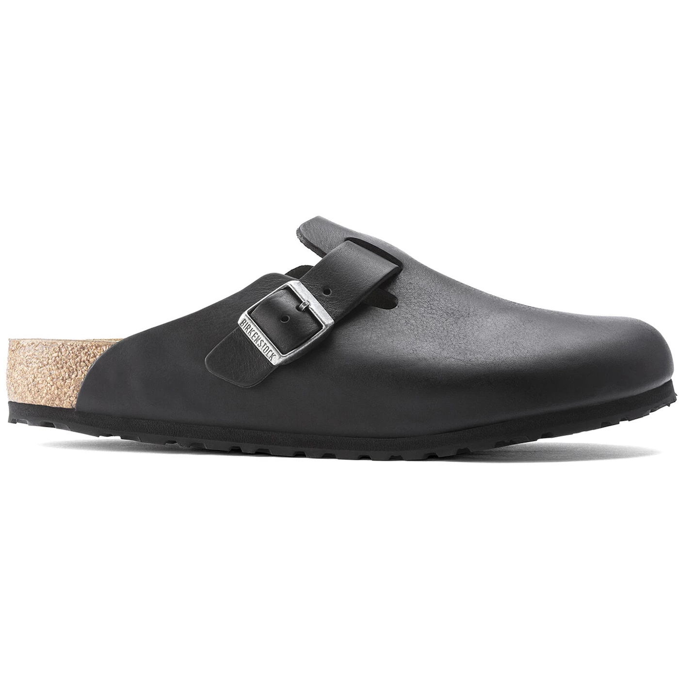 Birkenstock Boston Grip Leather Vintage Wood Black 2 Birkenstock Boston Grip Leather Vintage Wood Black 2