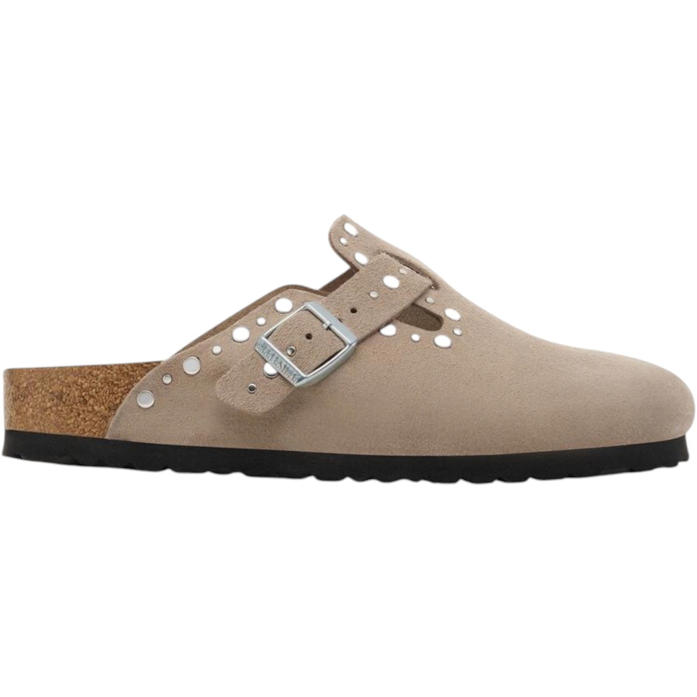 Birkenstock Boston Rivets Suede Leather Taupe 2
