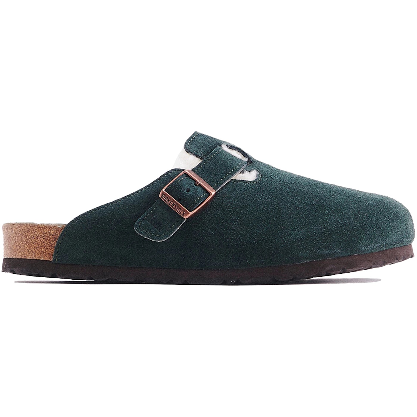 Birkenstock Boston Shearling Kith Scarab Green 1