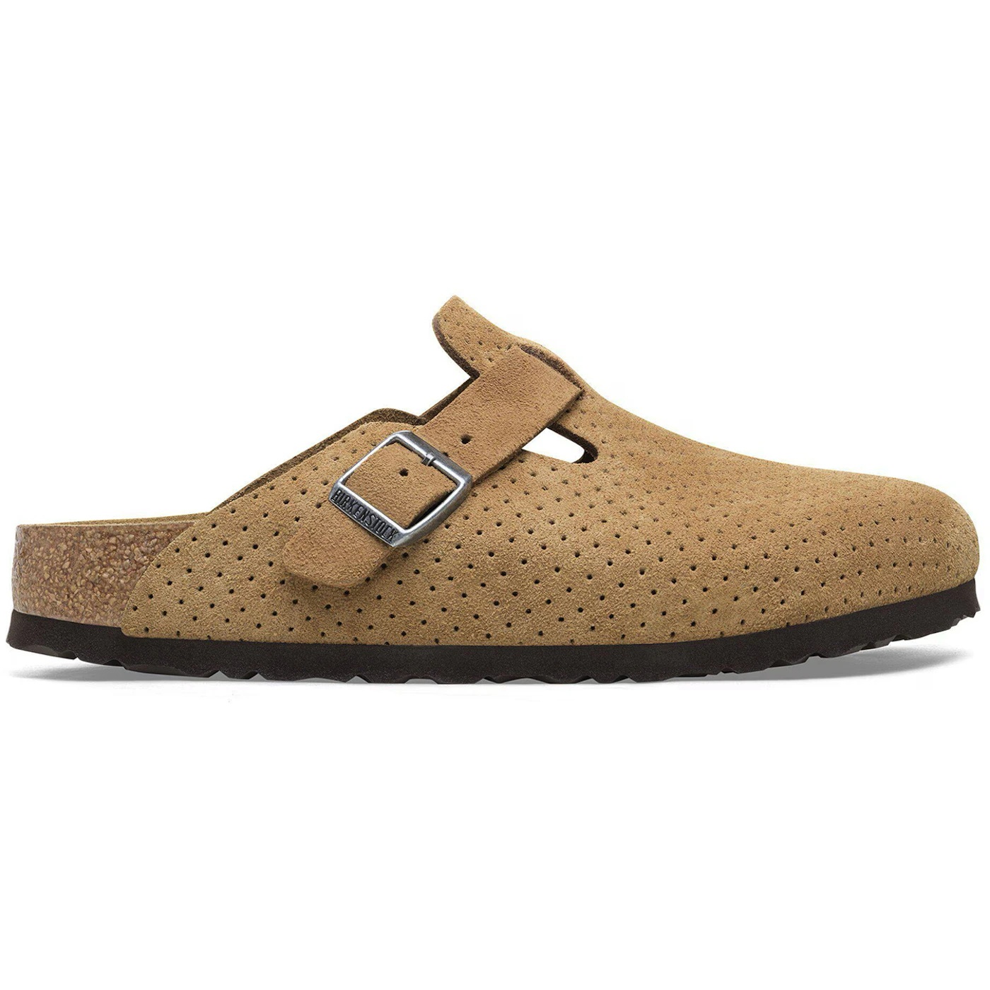 Birkenstock Boston Suede Embossed Dotted New Beige 3 Birkenstock Boston Suede Embossed Dotted New Beige