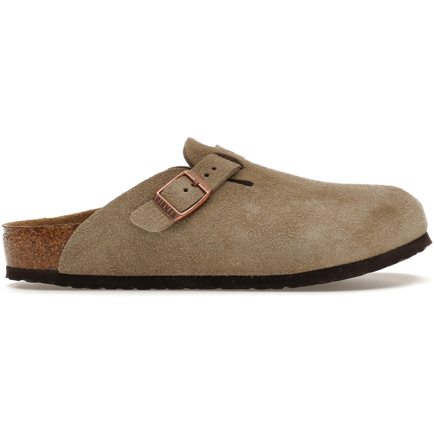 Birkenstock Boston Suede Taupe (Narrow Fit) (Kids) 1 Birkenstock Boston Suede Taupe Narrow Fit Kids 2