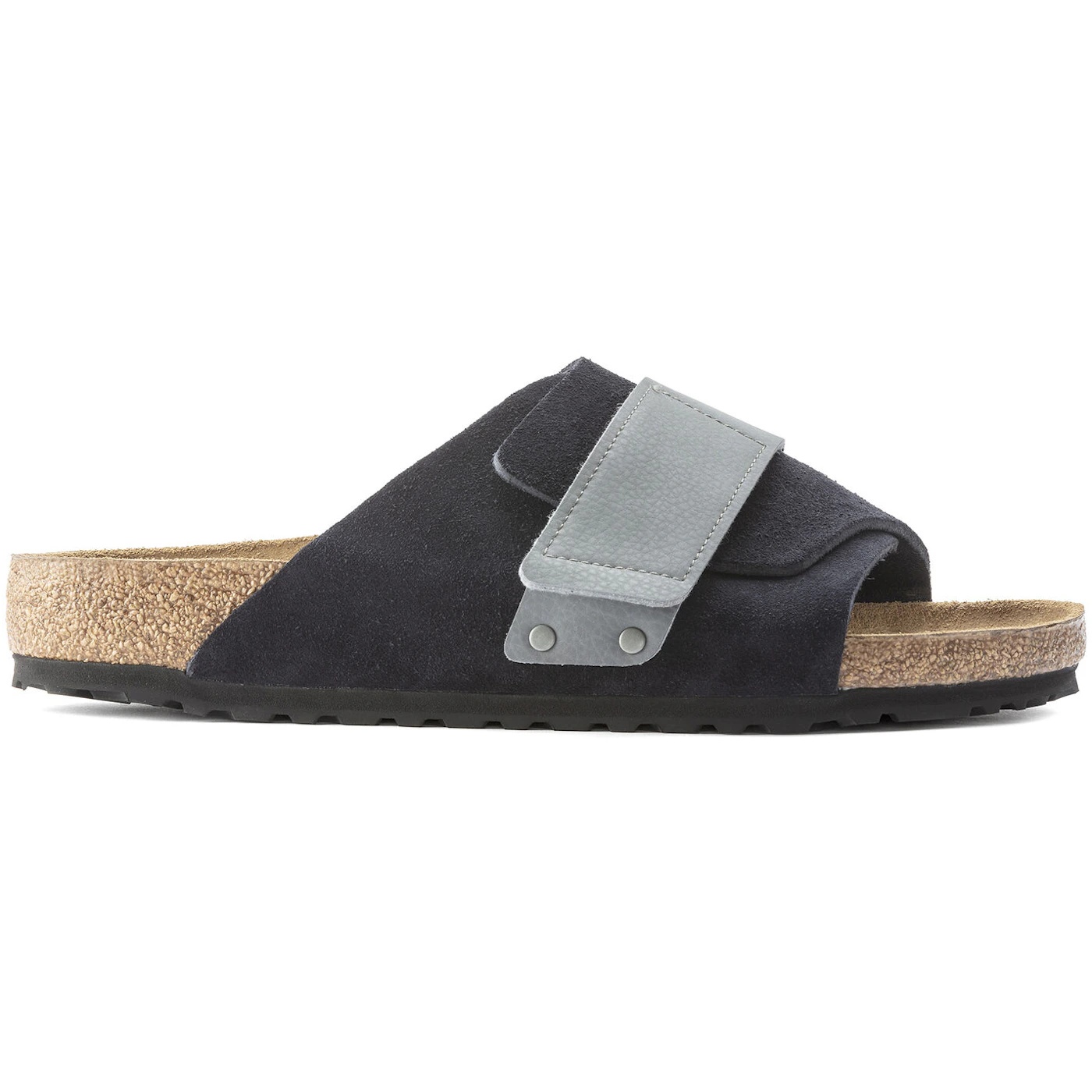 Birkenstock Kyoto Nubuck Suede Midnight Navy Grey 1 Birkenstock Kyoto Nubuck Suede Midnight Navy Grey 2