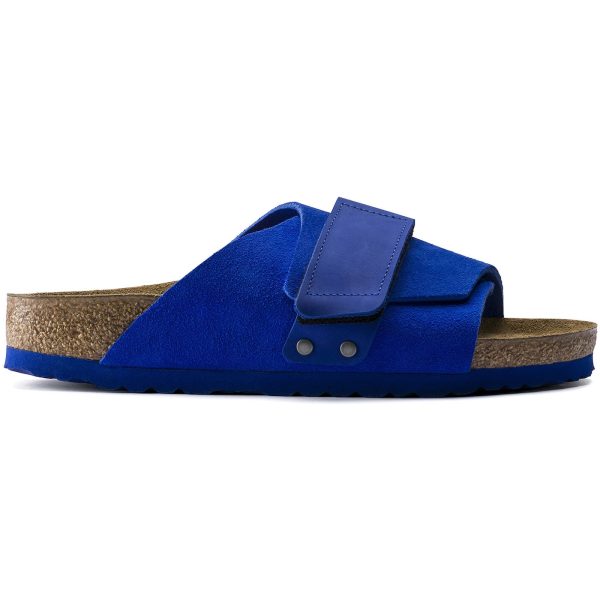 Birkenstock Kyoto Nubuck Suede Ultra Blue (Blue Sole)