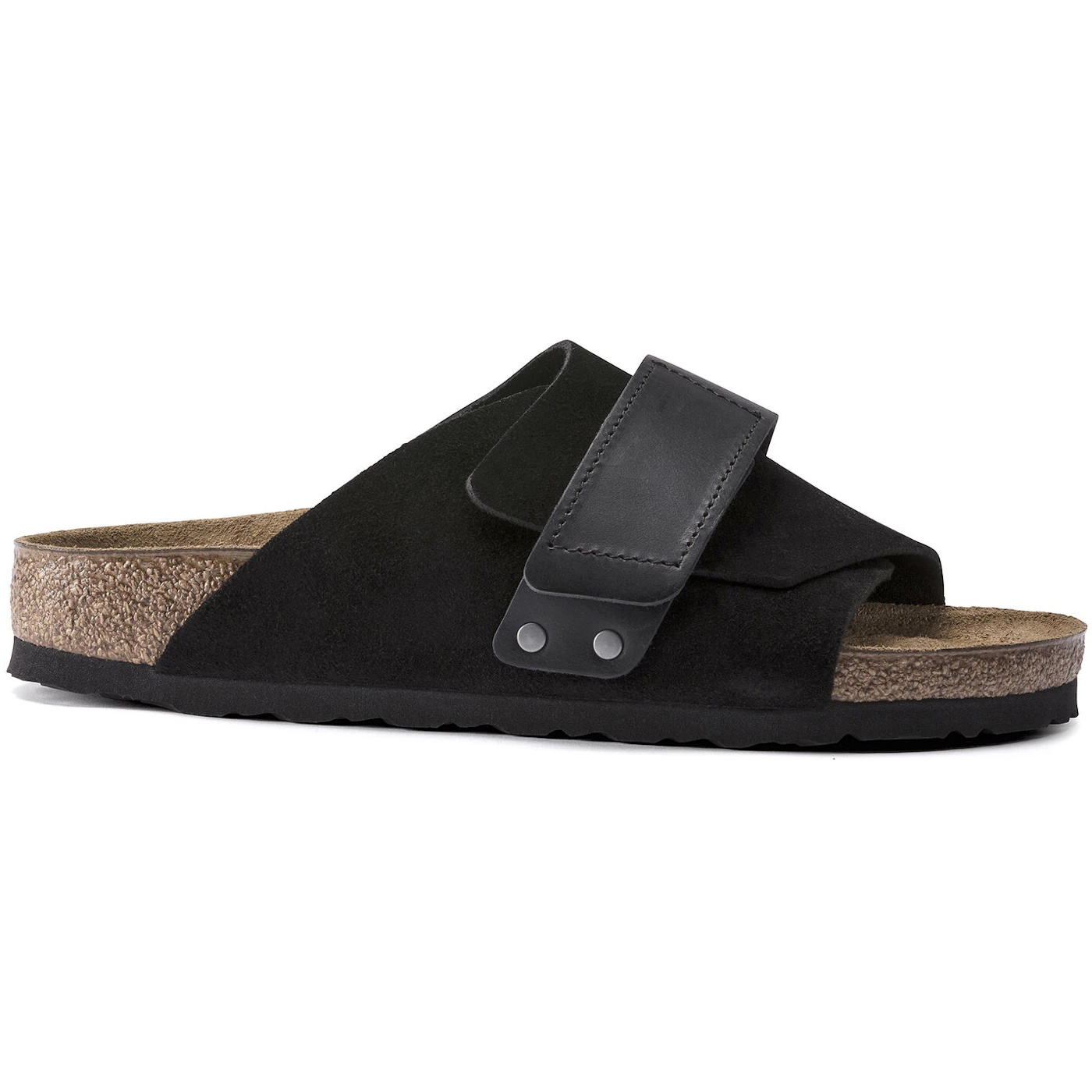 Birkenstock Kyoto Oiled Leather Suede Black 3 Birkenstock Kyoto Oiled Leather Suede Black