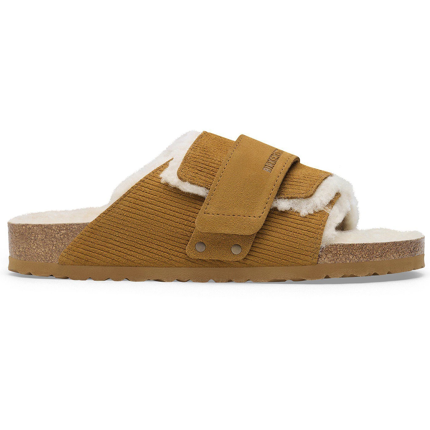 Birkenstock Kyoto Shearling Suede Leather Corduroy Cork Brown 2 Birkenstock Kyoto Shearling Suede Leather Corduroy Cork Brown 1