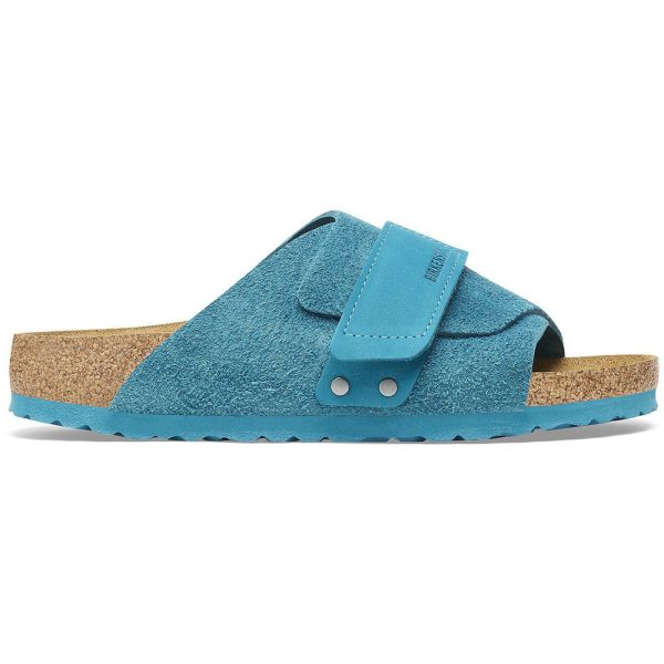 Birkenstock Kyoto Suede Leather Deep Turquoise