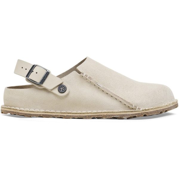 Birkenstock Lutry Premium Suede Eggshell