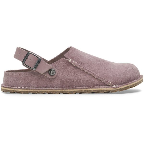 Birkenstock Lutry Premium Suede Faded Purple