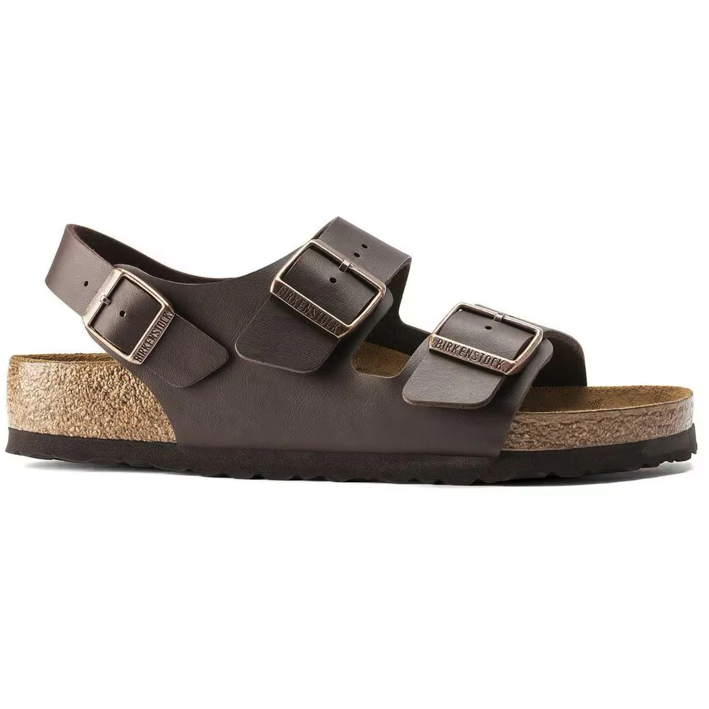 Birkenstock Milano Birko-Flor Dark Brown 3 Birkenstock Milano Birko-Flor Dark Brown