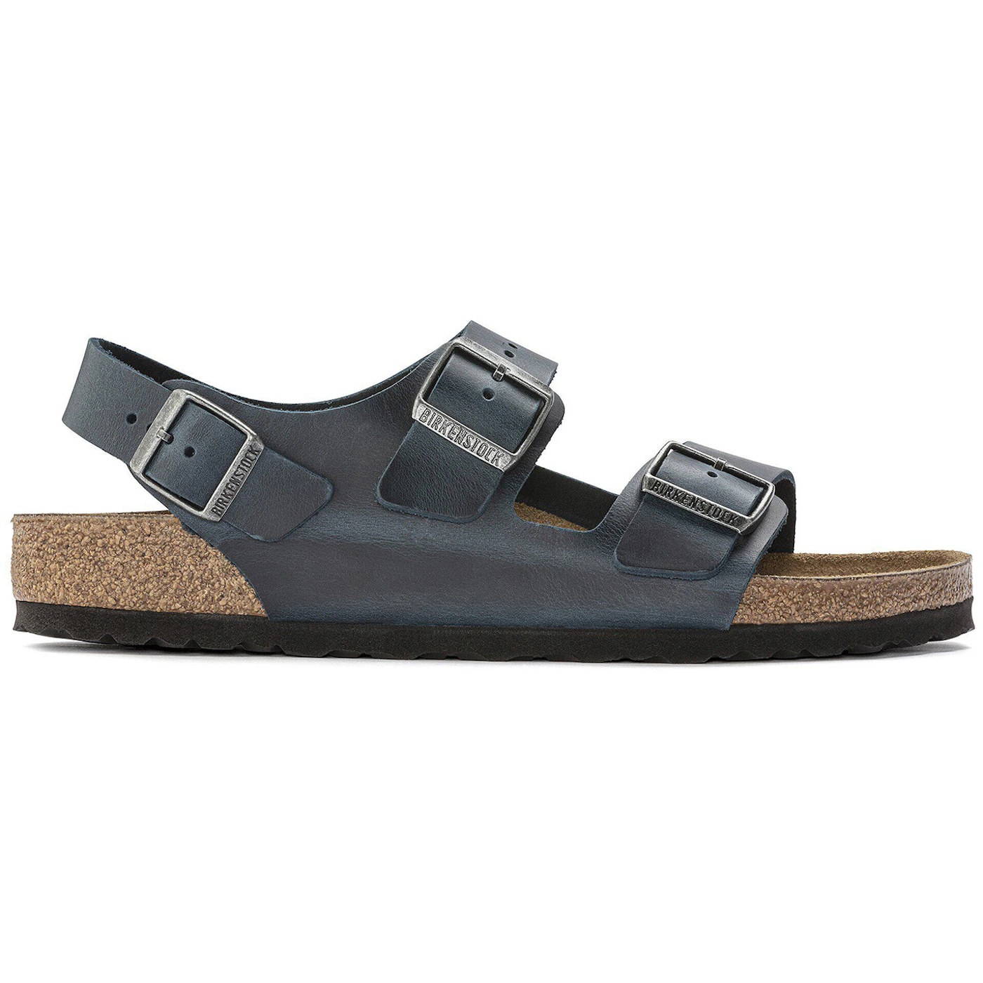 Birkenstock Milano Oiled Leather Insignia Blue 2 Birkenstock Milano Oiled Leather Insignia Blue 1