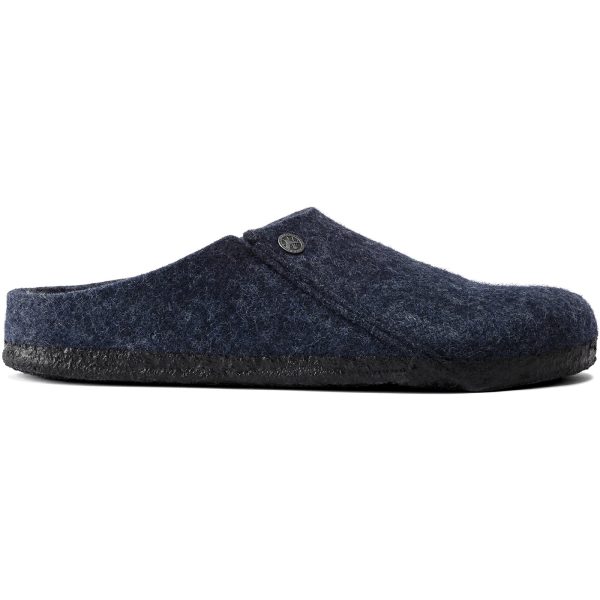 Birkenstock Zermatt Shearling Clog Wool Felt Dark Blue