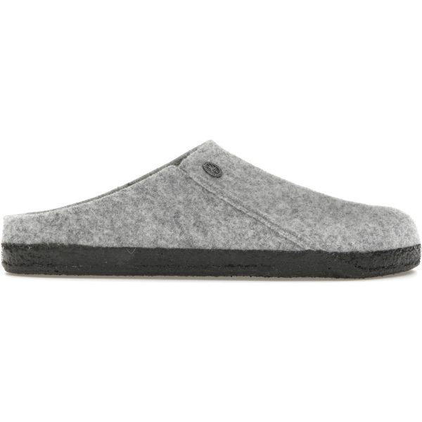 Birkenstock Zermatt Shearling Clog Wool Felt Light Gray
