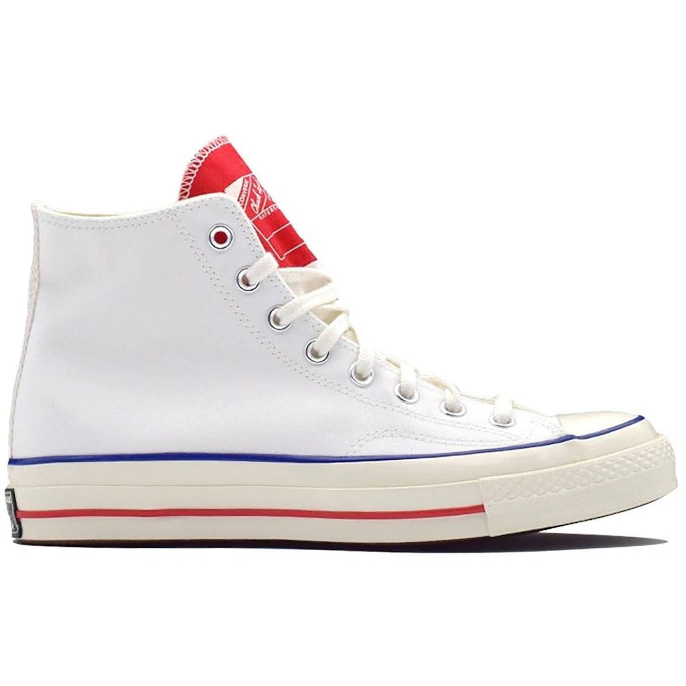 Converse Chuck Taylor All Star 70 Hi Twisted Tongue White Red 2 Converse Chuck Taylor All Star 70 Hi Twisted Tongue White Red 3
