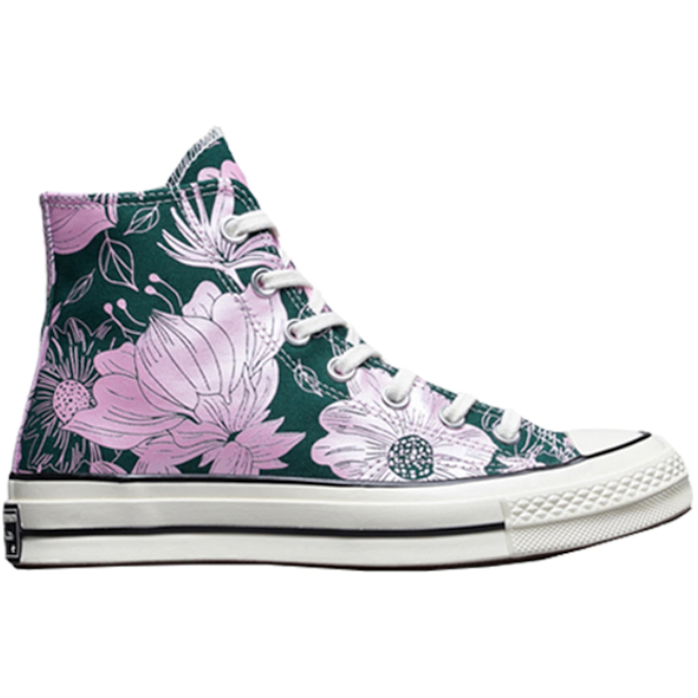 Converse Chuck Taylor All Star 70 Hi Vintage Floral Midnight Pink Glaze (Womens) 2 Converse Chuck Taylor All Star 70 Hi Vintage Floral Midnight Pink Glaze Womens 2