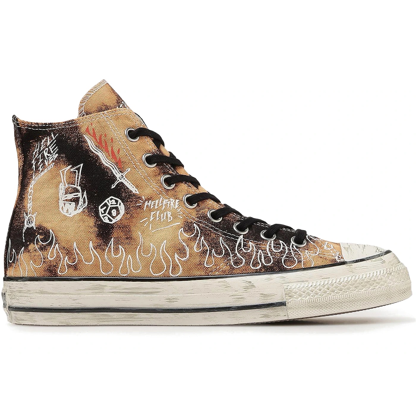 Converse Chuck Taylor All Star Aged 87 HC Hi Stranger Things Bleached Black 2