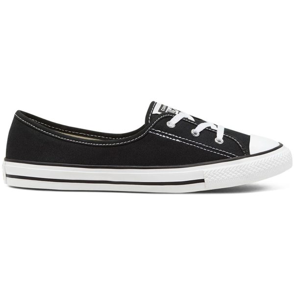 Converse Chuck Taylor All Star Ballet Lace Slip Black White (Womens)