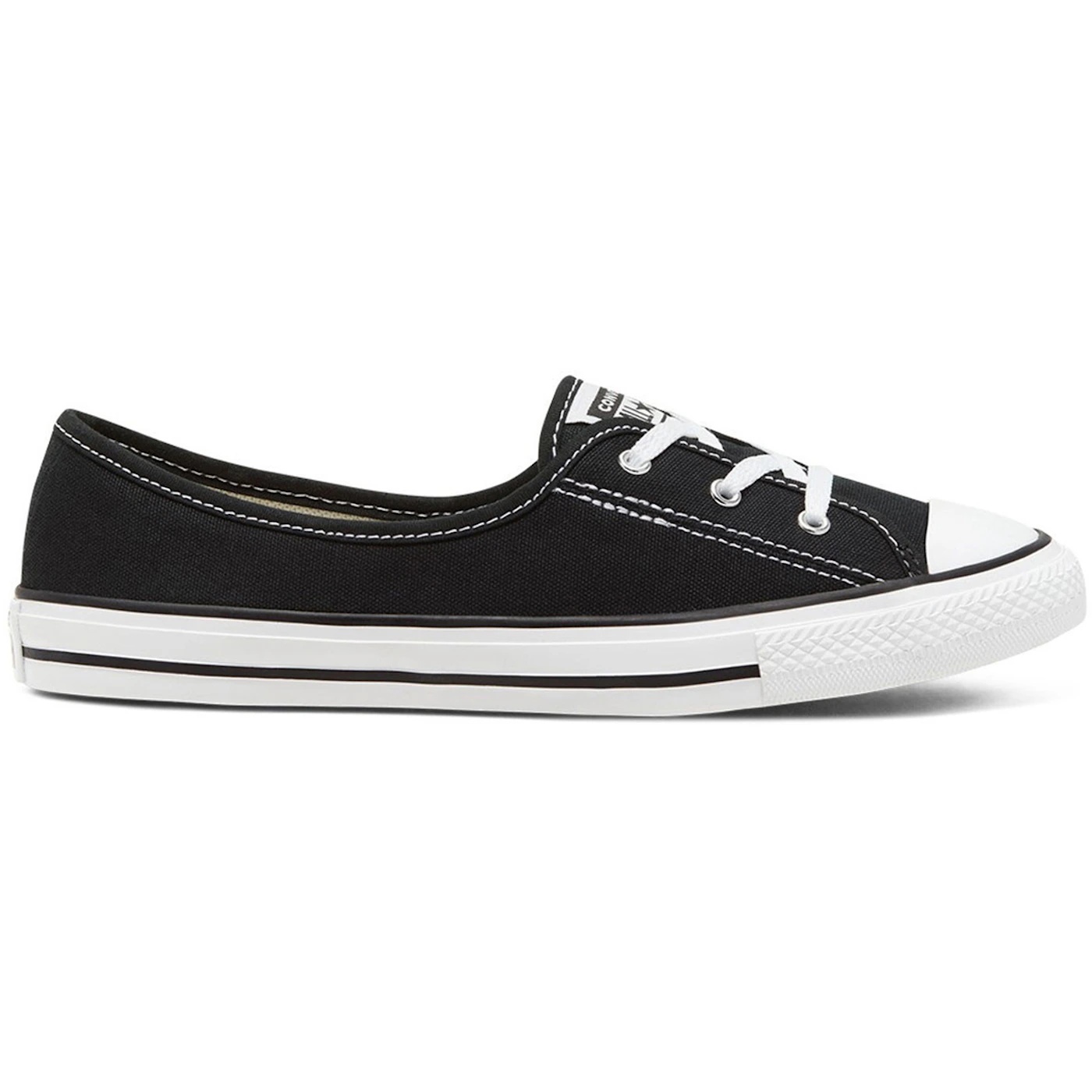 Converse Chuck Taylor All Star Ballet Lace Slip Black White (Womens) 1 Converse Chuck Taylor All Star Ballet Lace Slip Black White Womens 1