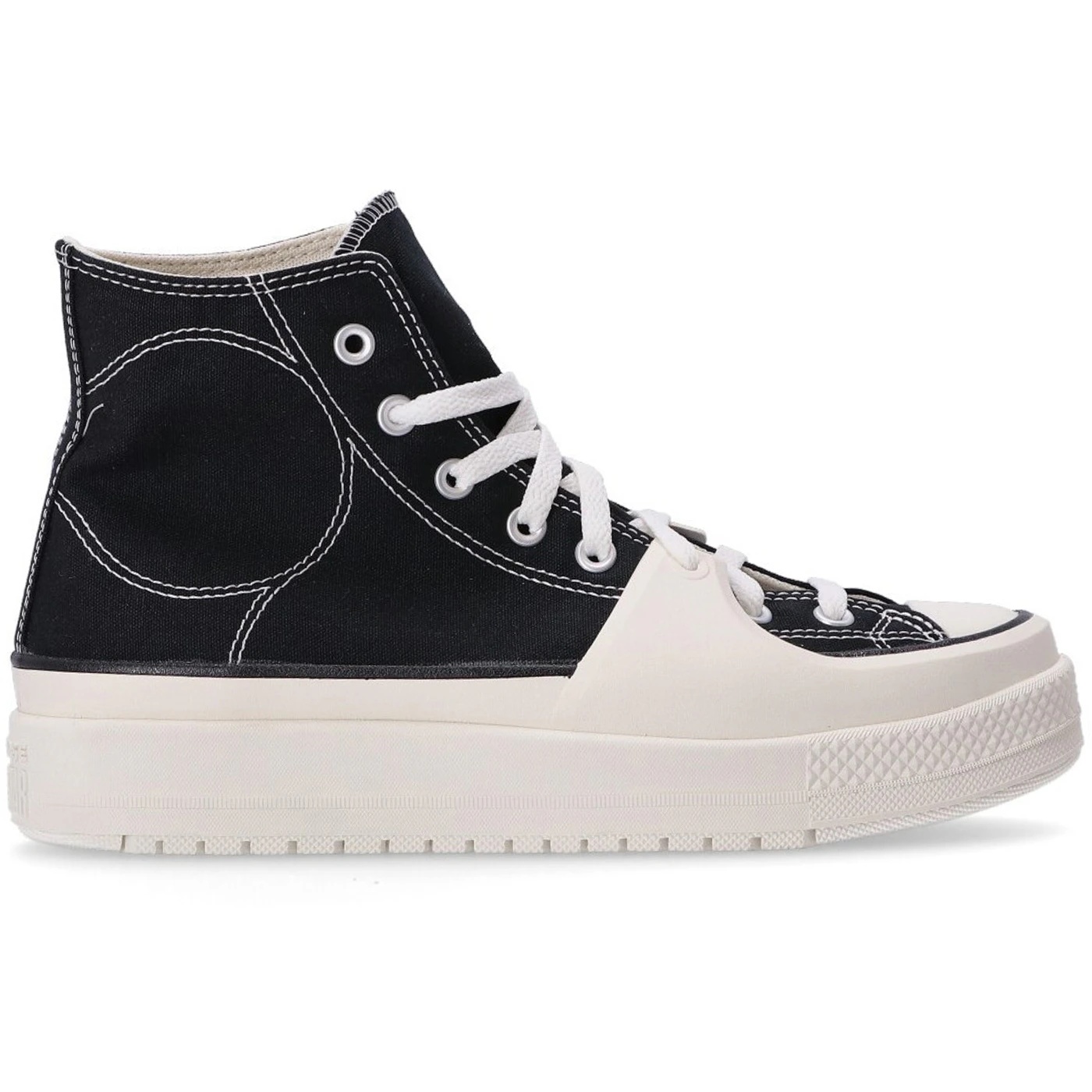 Converse Chuck Taylor All Star Construct Hi Black Vintage White 3